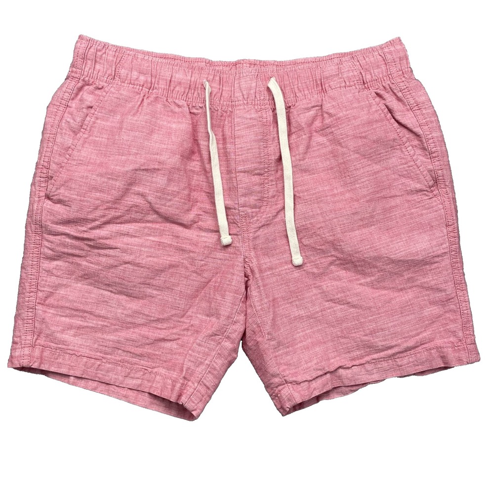 St Johns Bay Shorts Men Large Tall Red Comfort Band Preppy Golf Outdoor Academia